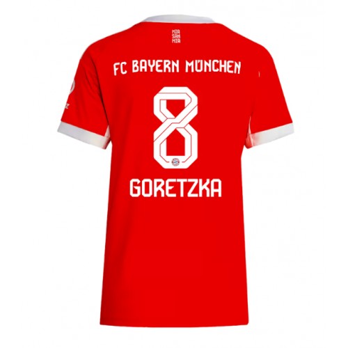 Bayern Munich Leon Goretzka #8 Hemmatröja Kvinnor 2025-26 Kortärmad Bayern Munich Leon Goretzka #8 Hemmatröja Kvinnor 2025-26 Kortärmad